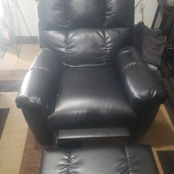 Black Leather Recliner