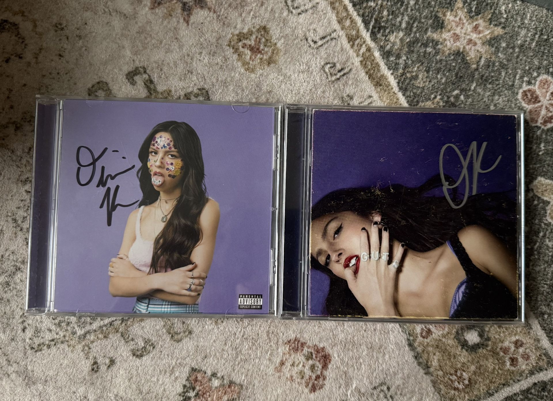 Signed Olivia Rodrigo Sour and Guts CD