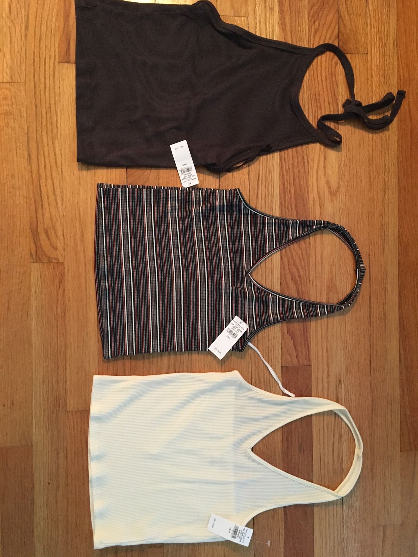 New-Three Halter Tops American Eagle