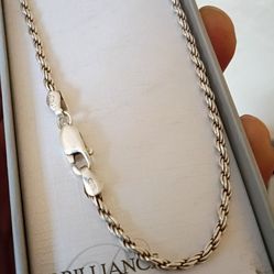 925 Silver Rope Bracelet 