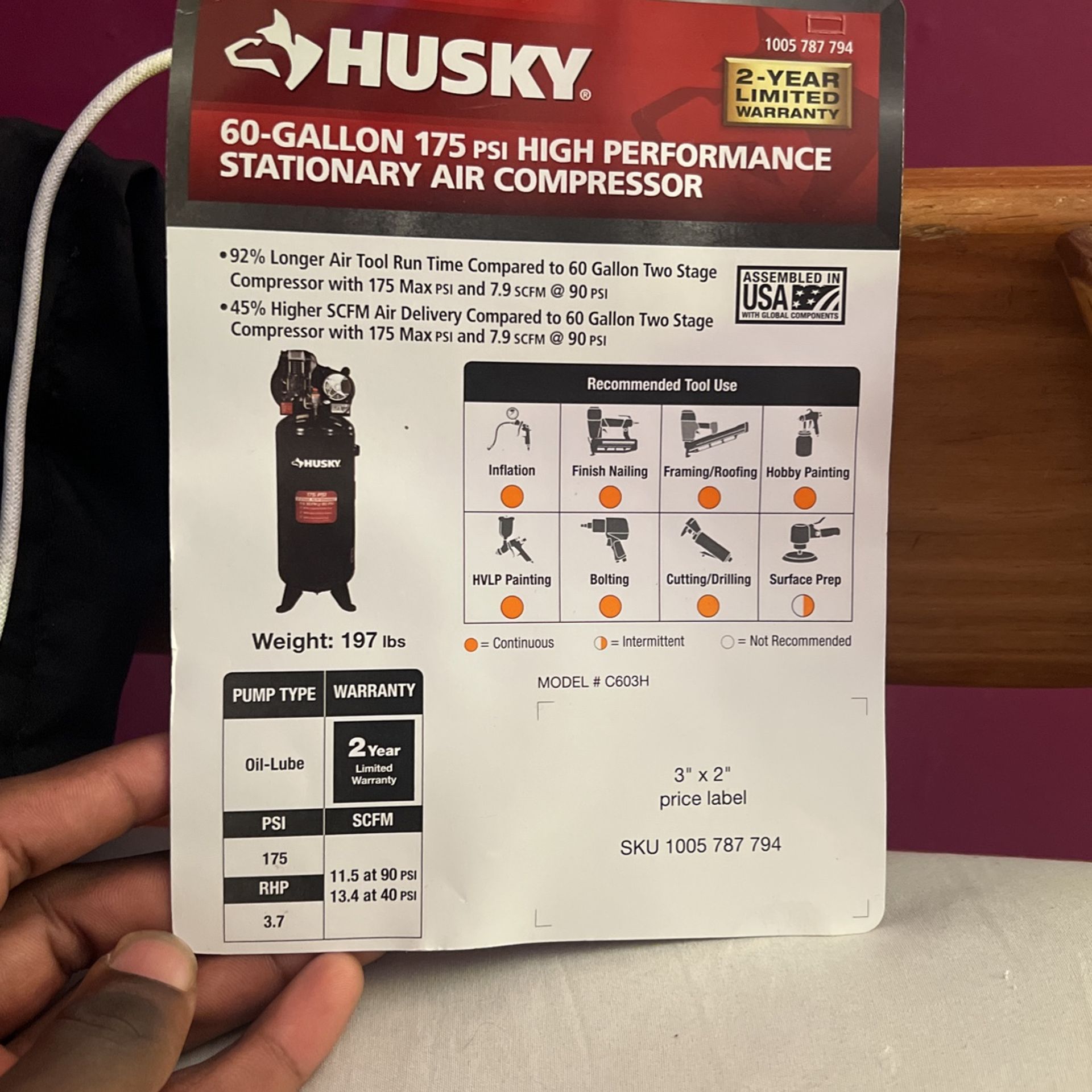 Husky Air Compressor