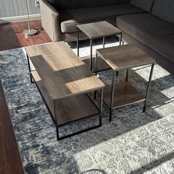 Coffee Table/ End Tables Set