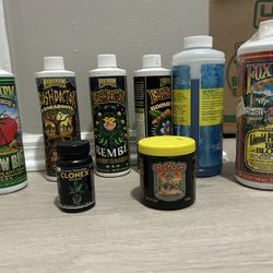 FOX FARM GROW BIG, BUSHDOCTOR, CLONEX, CHA CHING