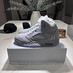 Jordan Retro 5 Wolf Grey Size 10 Men