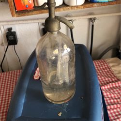 Vintage Shasta soda, water bottle