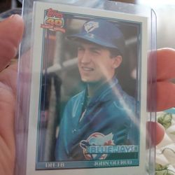John Olerud Toronto Blue Jays '91 Topps 40th Anniversary Bold Back Glow Back Baseball Card 