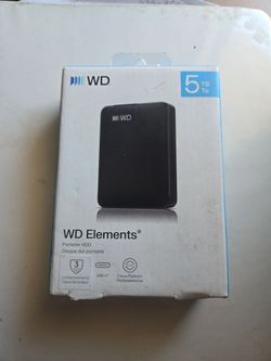 WD Elements 5TB Portable Hard Drive