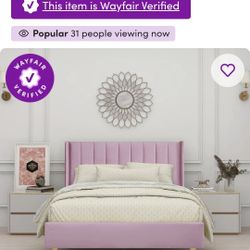 Full Platform Bedfram Soft Headboard