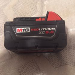 Milwaukee M18 Red Lithium Xc 5.0 