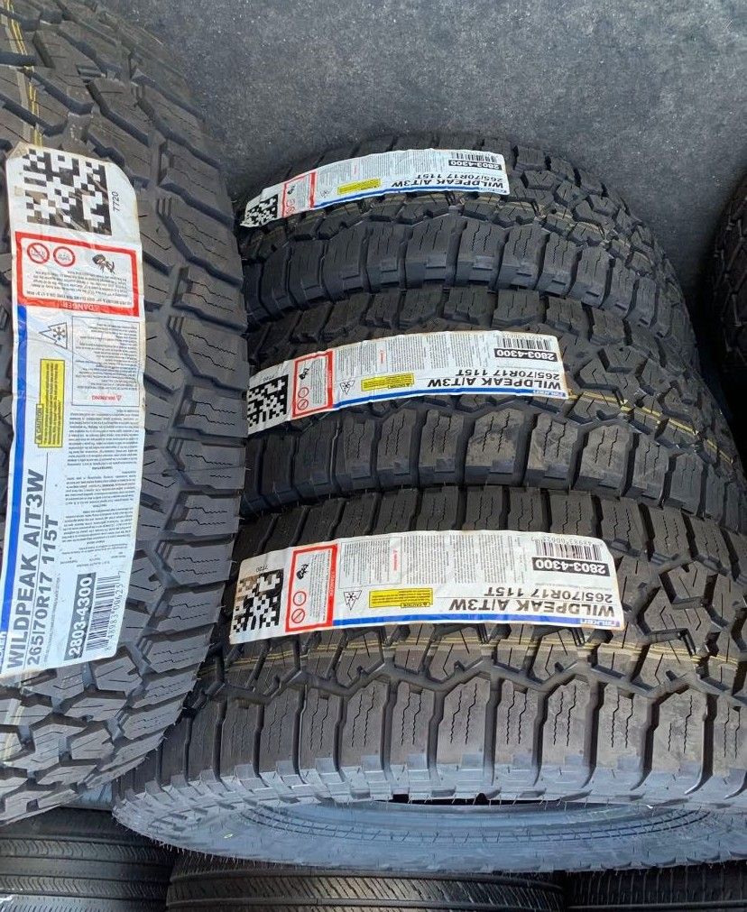 265/70/17 falken wildpeak at3 Set of New Tires