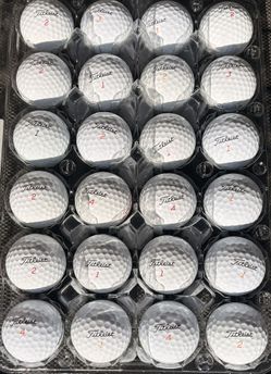 24 Like New Titleist Golf Balls As Pictured 