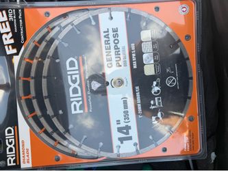 RIDGID 14” Diamond Blade – General Purpose 3-Pack (Contractor Grade)