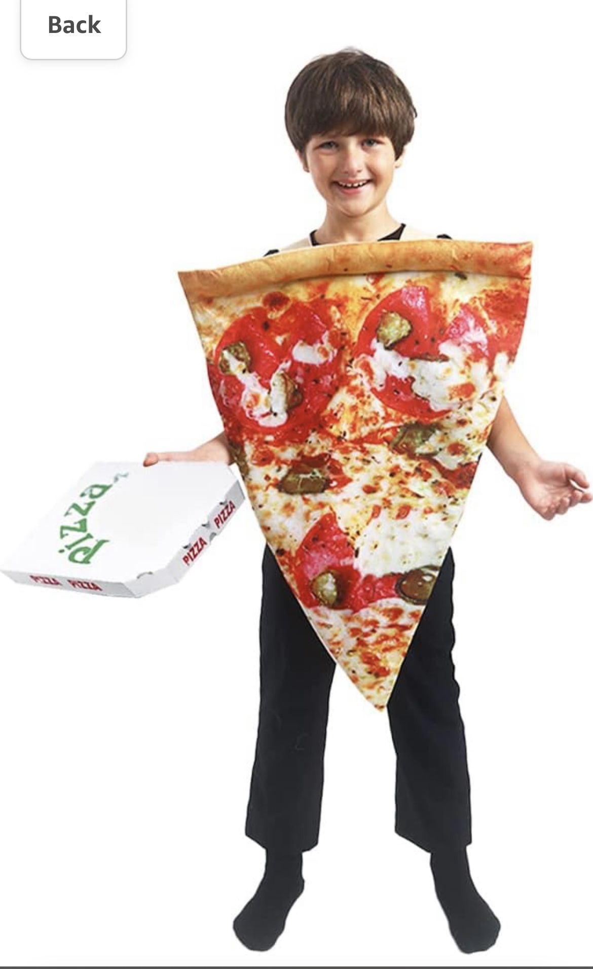 Pizza Costume Halloween Costume for Unisex Child Food Pizza Slice Costume for Kids Halloween Cosplay,One Size