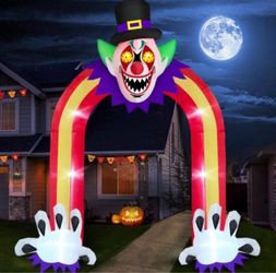 12ft. Halloween Inflatable Scary Clown Arch