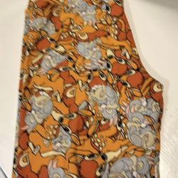 Girls Lularoe OS Leggings Bambi & Friends 