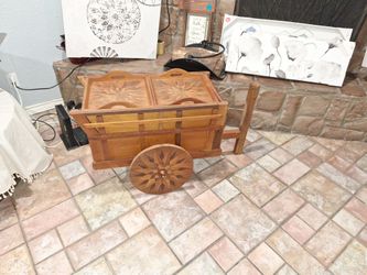 Antique Wagon Used Ass Bar Solid Wood