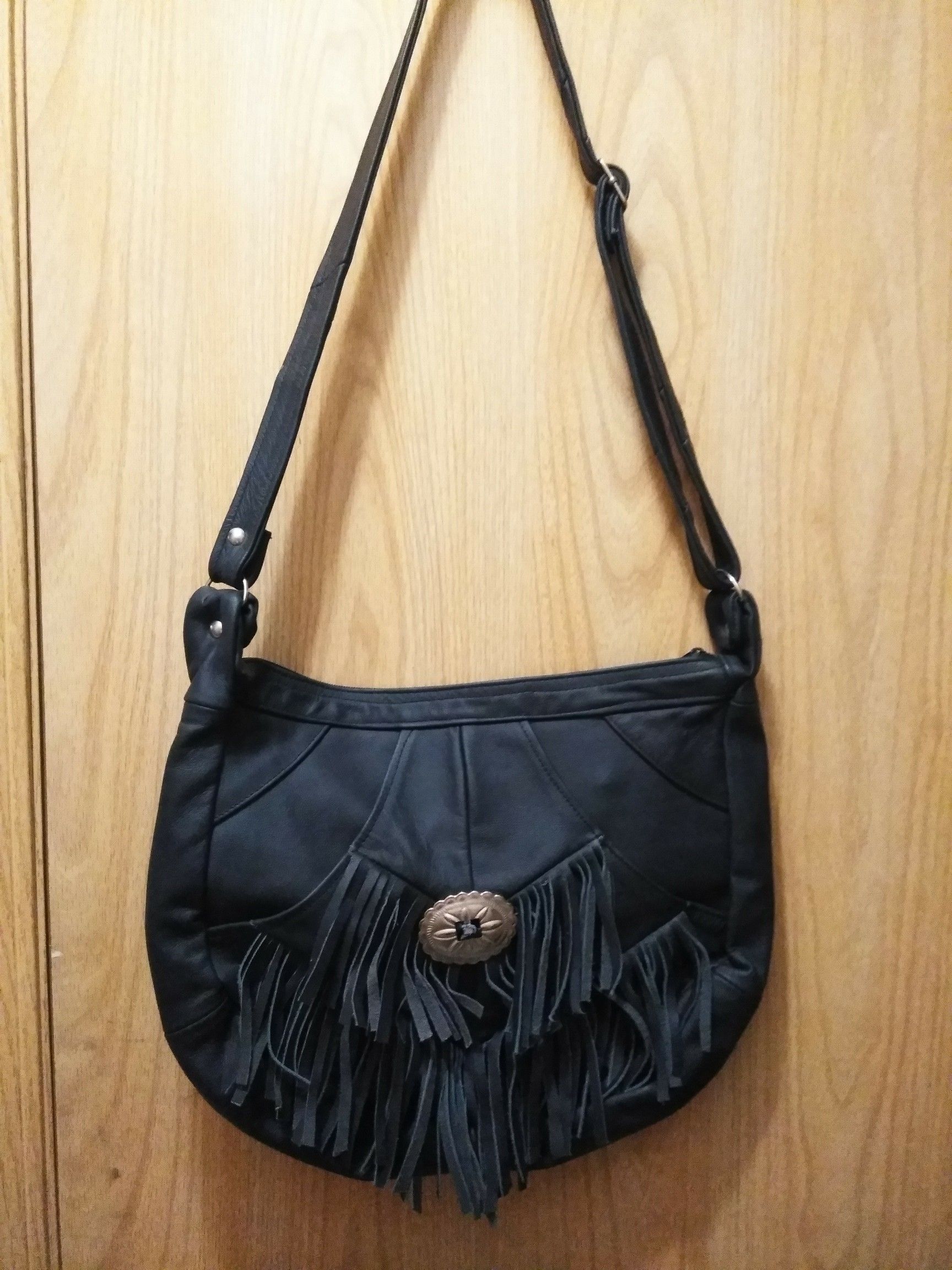 New Genuine Leather Western Style Hobo Purse Bag