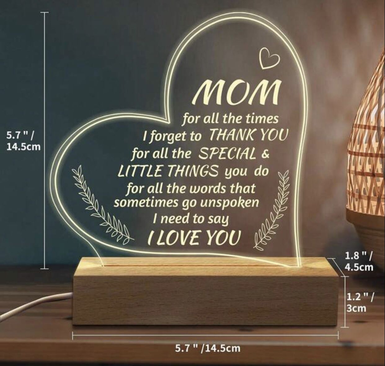 Table Lamp For Mom (Great Mother’s Day Gift)