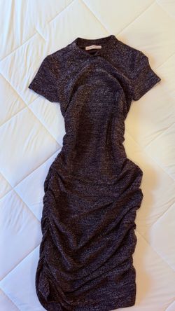 Sparkly Ruched Bodycon Dress ✨🖤 size Xs