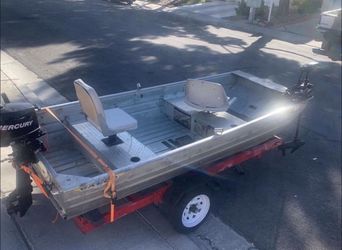 Aluminum Fishing Boat  With Motor & Trolling Motor 