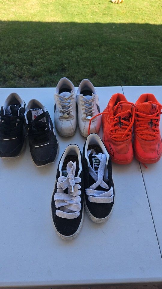 $20  each... Reebok, Puma, Cortez, Melo, Air NIKE2