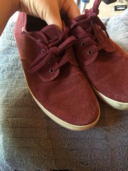 Maroon Suede Vans