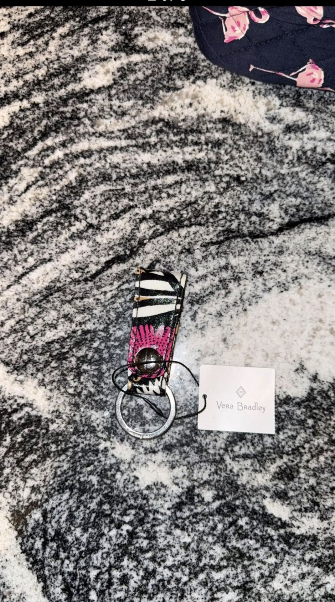 NWT Vera Bradley Canyon Road Loop Keychain
