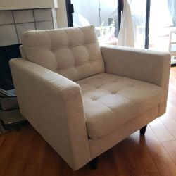 *** Accent Chair With Ottoman ***
