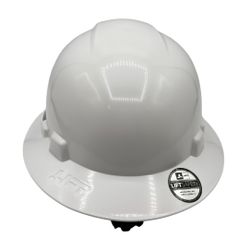 LIFT SAFETY Briggs Vented Full Brim Hard Hat Helmet White HBFC-7W