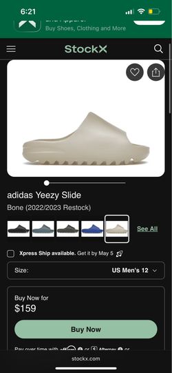 Yeezy Slide Bone Size 12