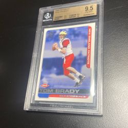 2000 Paramount Tom Brady Rookie Bgs 9.5 Gem Mint