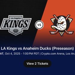 LA Kings vs Anaheim Ducks October 4, 2025