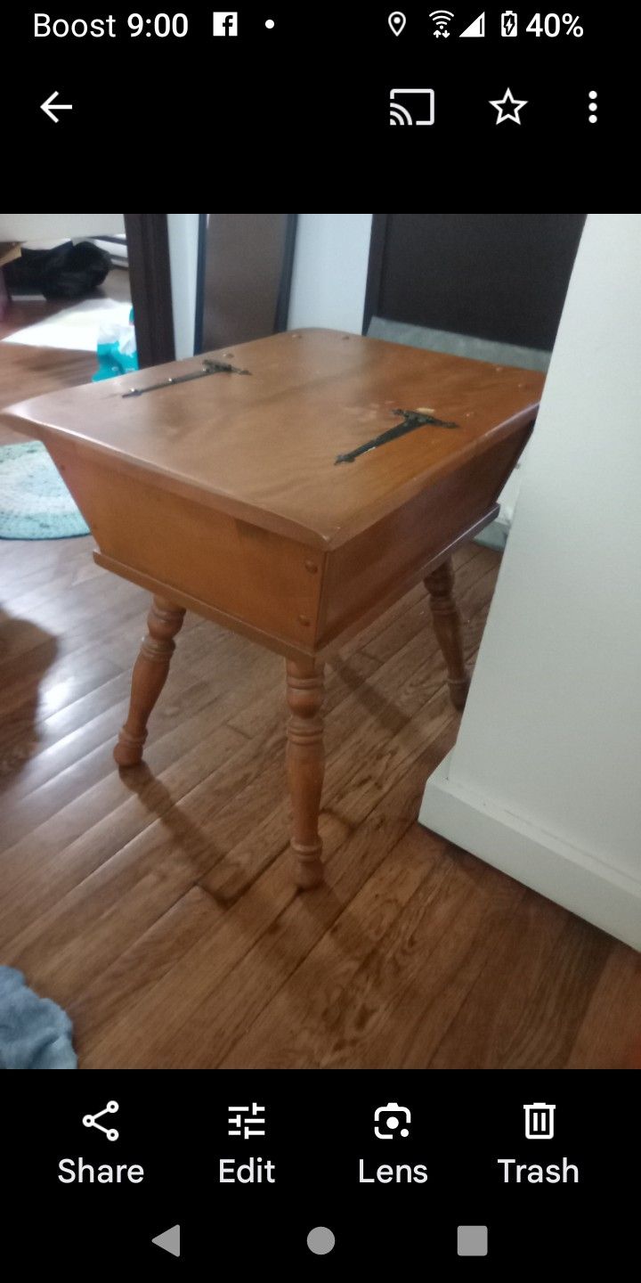 Vintage Doughboy End Table