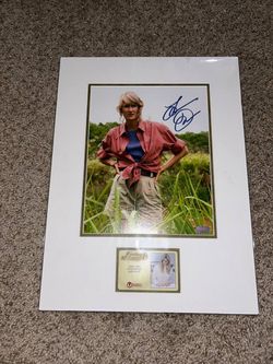 Jurassic park autographed picture