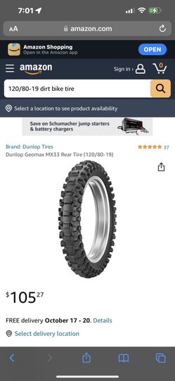 Dunlop Dirtbike Tire