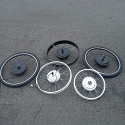 6 Electric Bicycle Wheels.  Bulk Deal For $340 