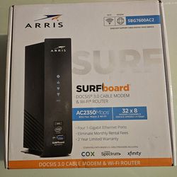 ARRIS INTERNET SURFboard
 3.0 CABLE MODEM
& Wi-Fi ROUTER
AC2350