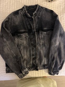 Black jean all saints jacket - LIKE NEW!