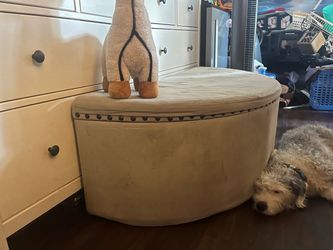 Half Moon Storage Ottoman $20  (location is in San Diego CA, NOT Lincoln Acres)