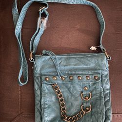 New Teal Color Crossbody Bag 
