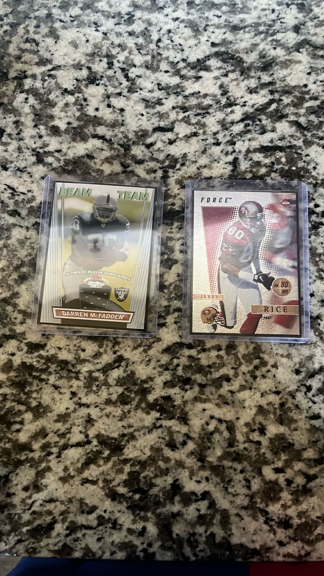 Patch Card Darren McFadden And Jerry Rice