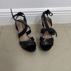 Franco Sarto Black Wedges Size 7