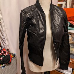 Banana Republic leather jacket women's size xs