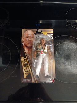 WWF CHAMPIONS THE ROCK WRESTLING FIGURE