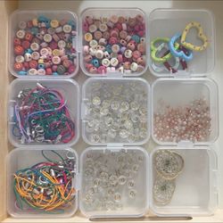 🎨 DIY Bead Craft Kit – Alphabet Beads, Charms, Strings & More