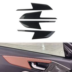 Carbon Fiber Interior Door Panel Trim Cover Accesssories for 2022-2026 Acura MDX