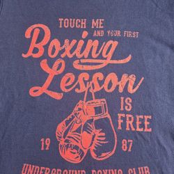 Boxing Lesson Tshirt - M