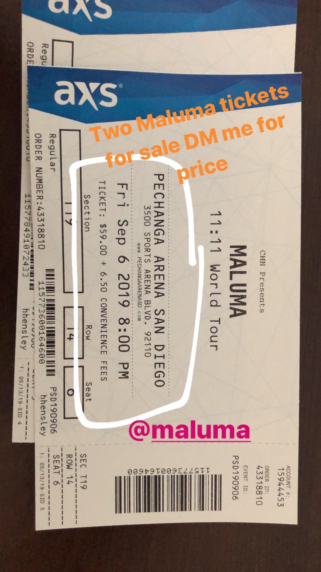 Maluma tickets 2