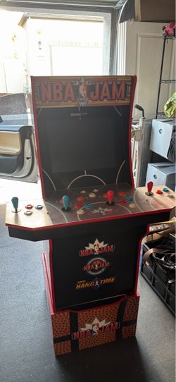 NBA Jam Lighted Arcade1up 4 Player Arcade Game Console Arcade 1up Retro 80's