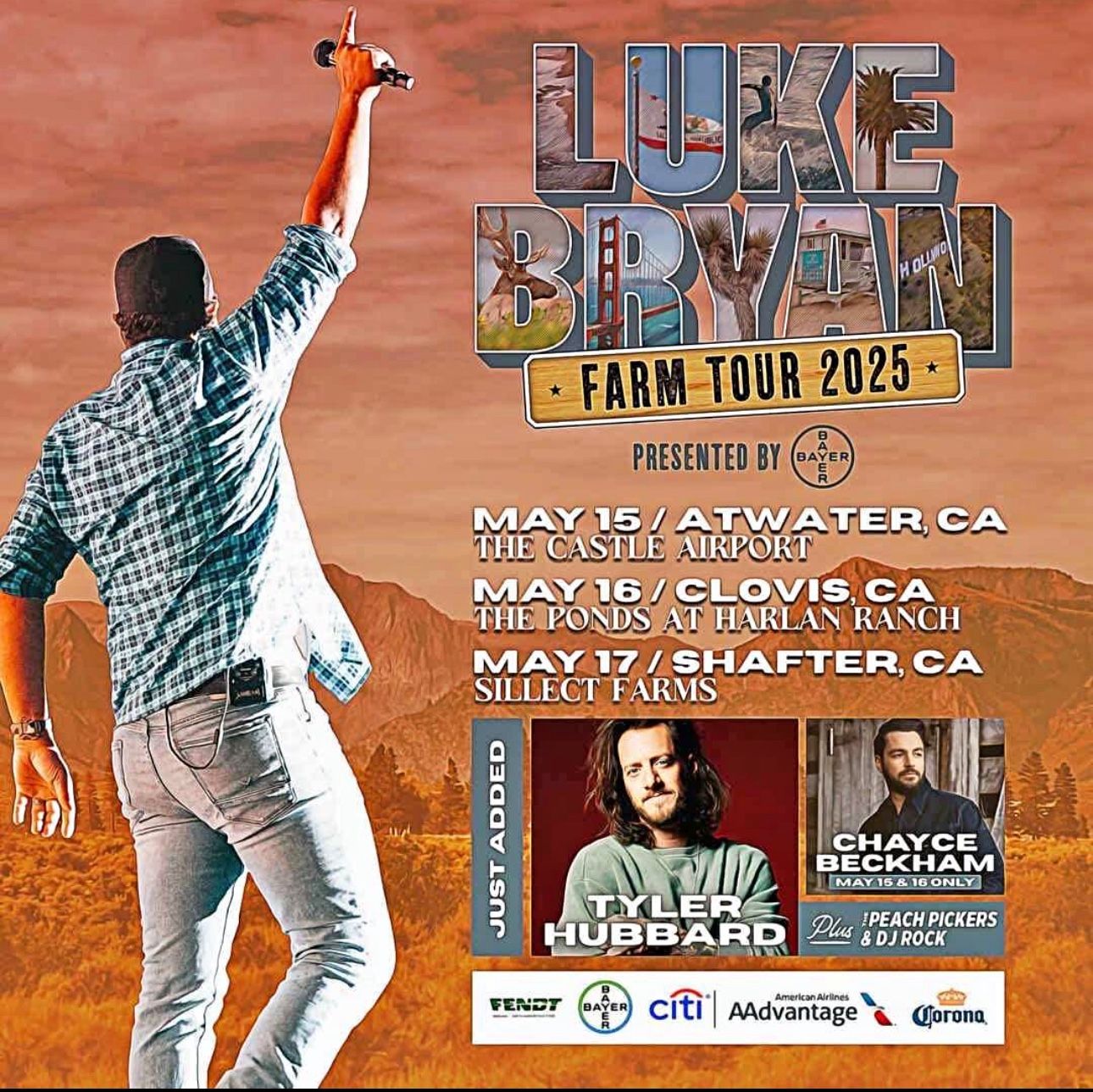 Luke Bryan 2 GA tickets &1 Parking Pass